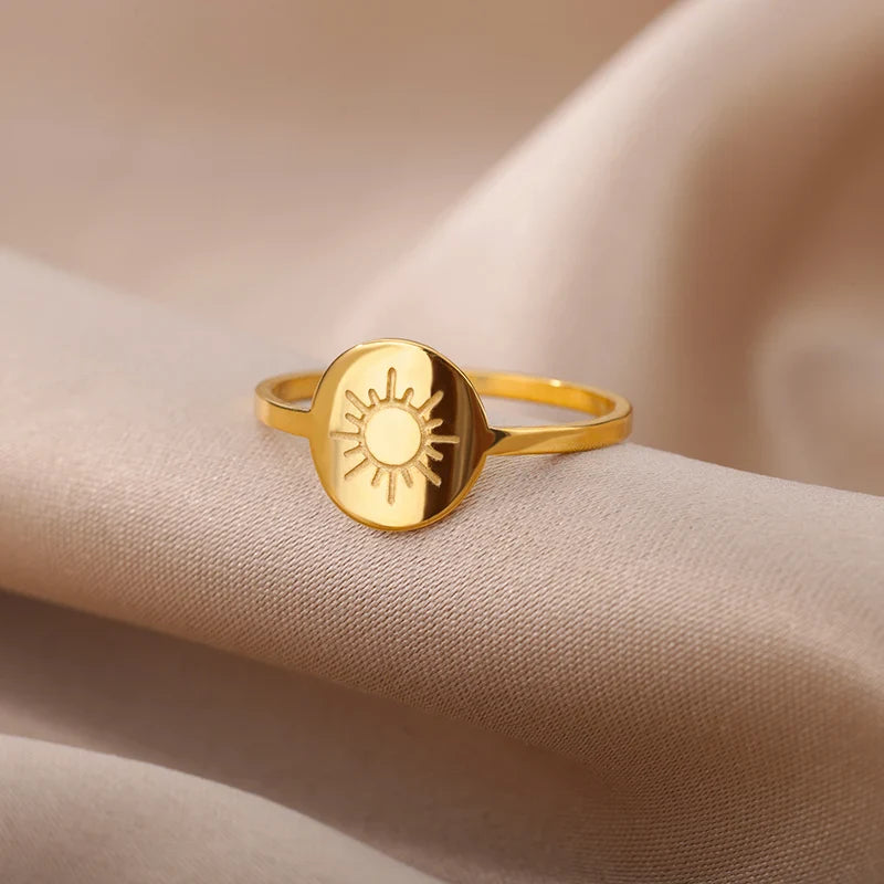Anillo Sol para Mujer en oro