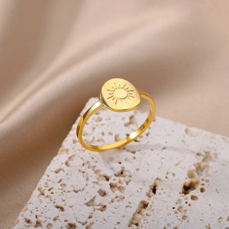 Anillo Sol para Mujer en oro