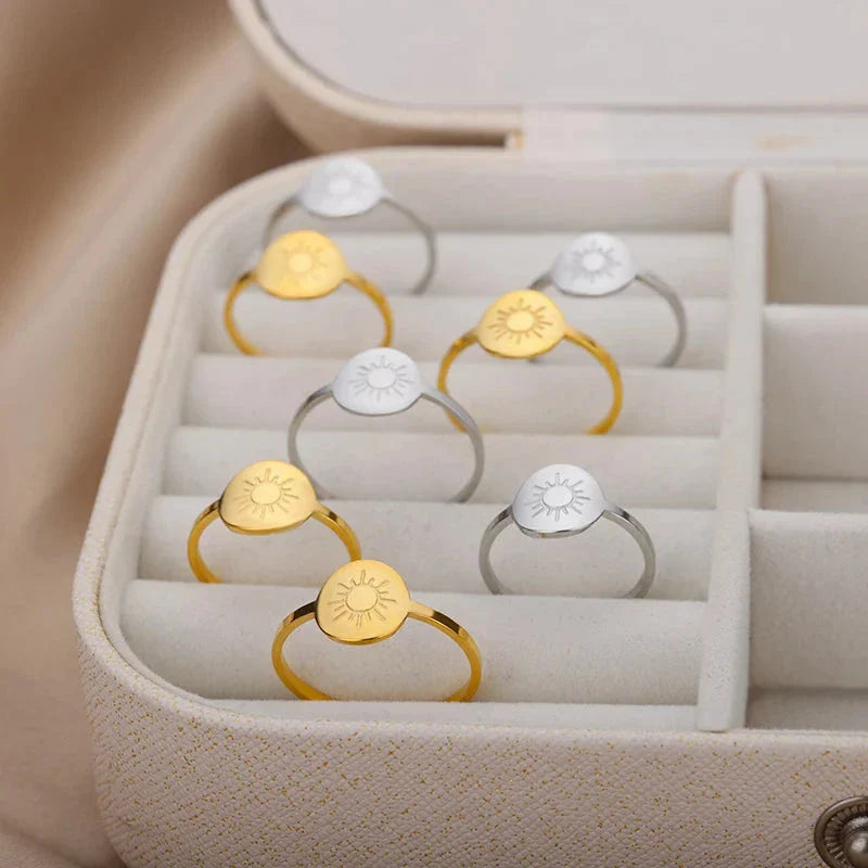 Anillo Sol para Mujer en plata