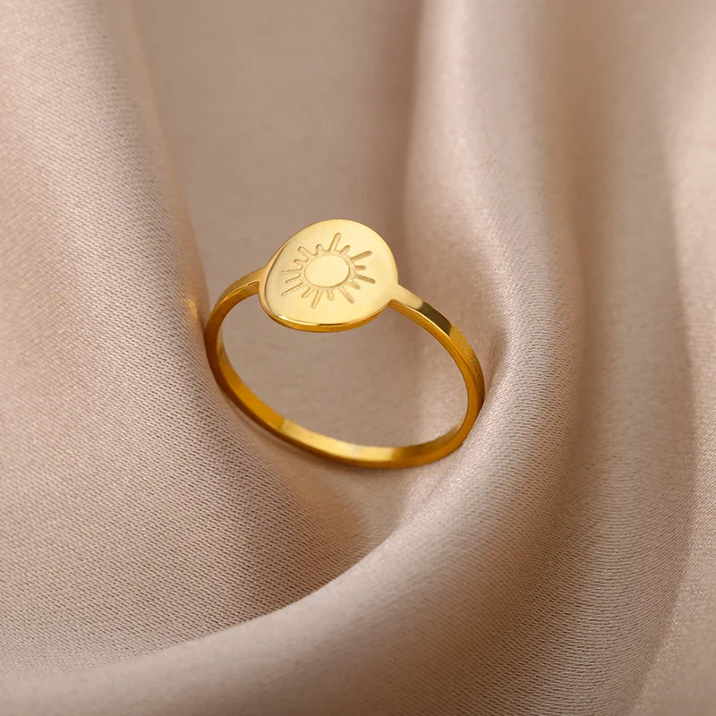 Anillo Sol para Mujer en oro