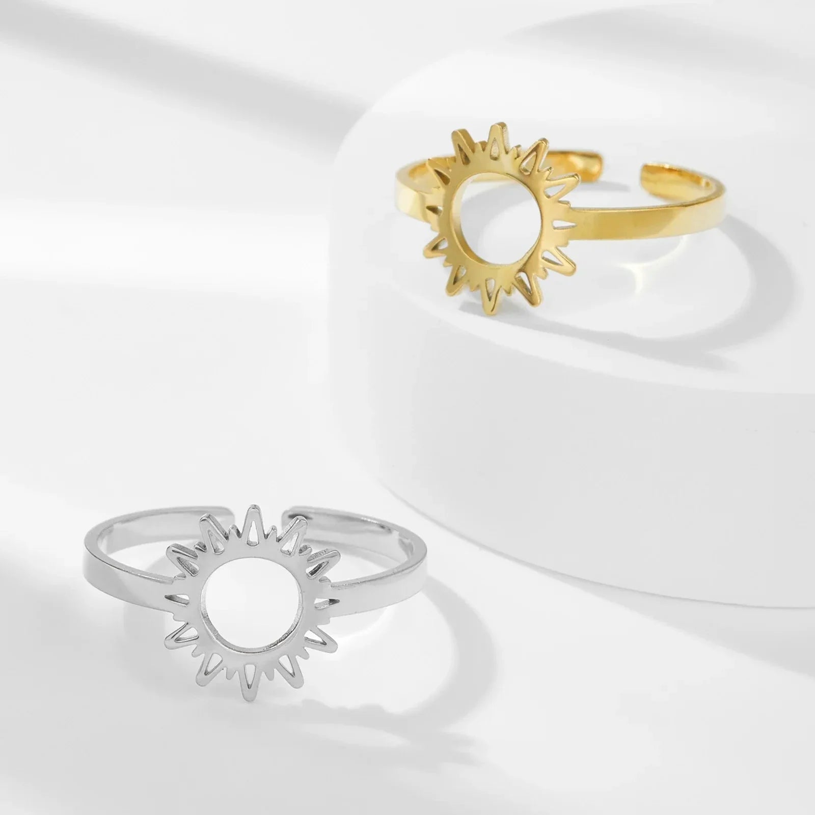 Anillo Sol para Mujer plata