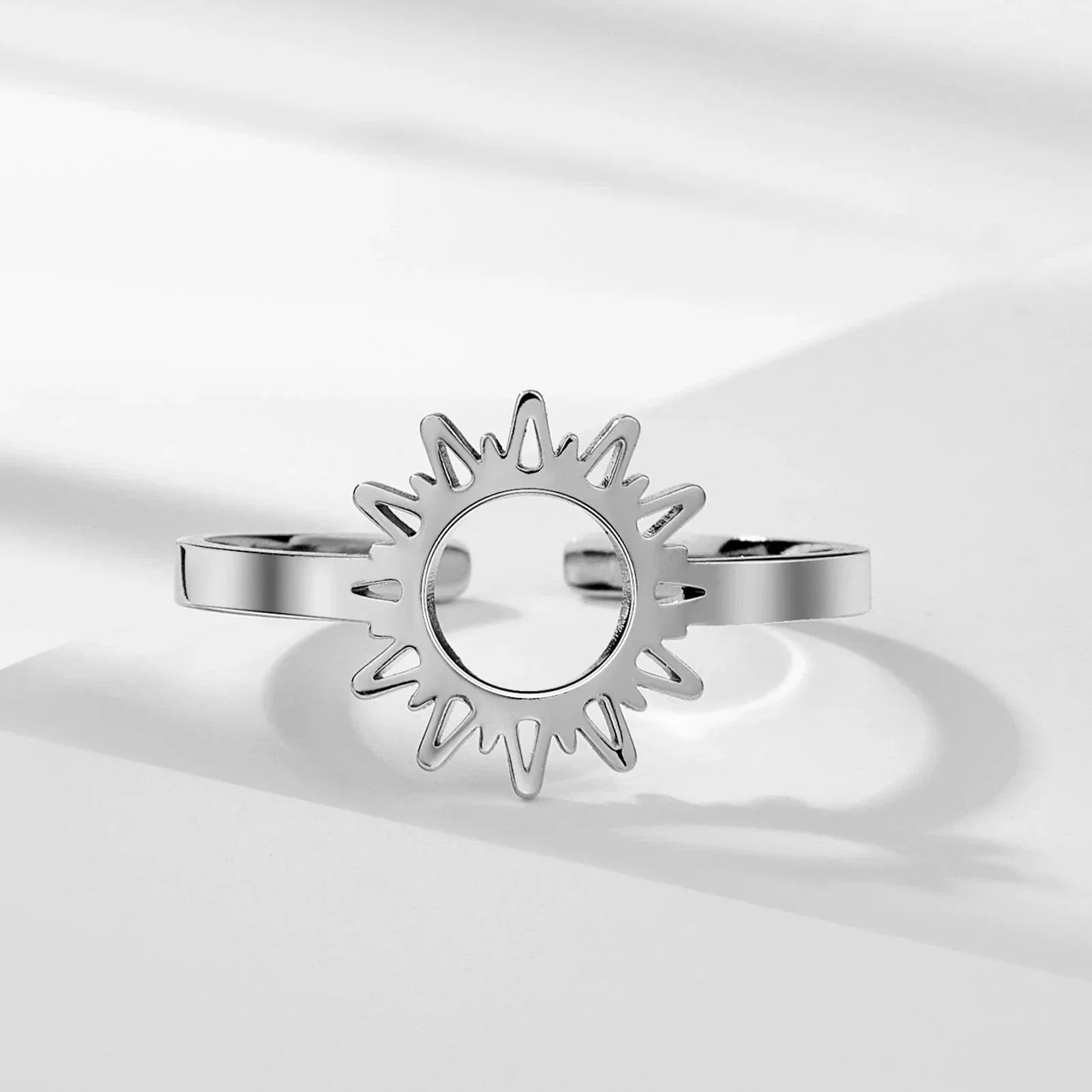 Anillo Sol para Mujer plata