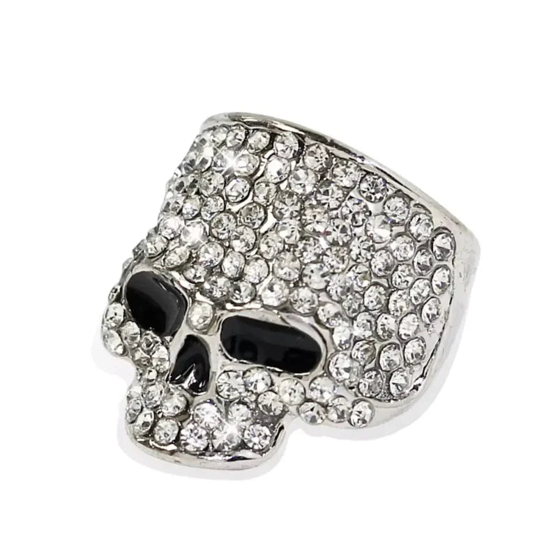 Anillo de Calavera con Strass
