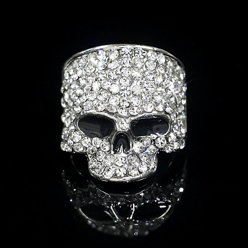 Anillo de Calavera con Strass