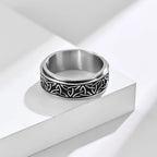 Anillo Anti-Estrés Vikingo Hombre Mujer plata