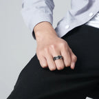 Anillo Anti-Estrés Vikingo Hombre Mujer plata