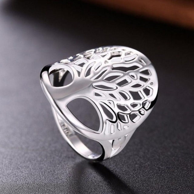 Anillo Árbol de la Vida Plata