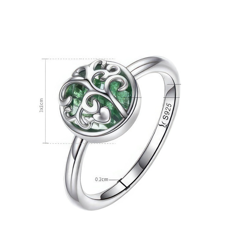 Anillo Árbol de la Vida Plata