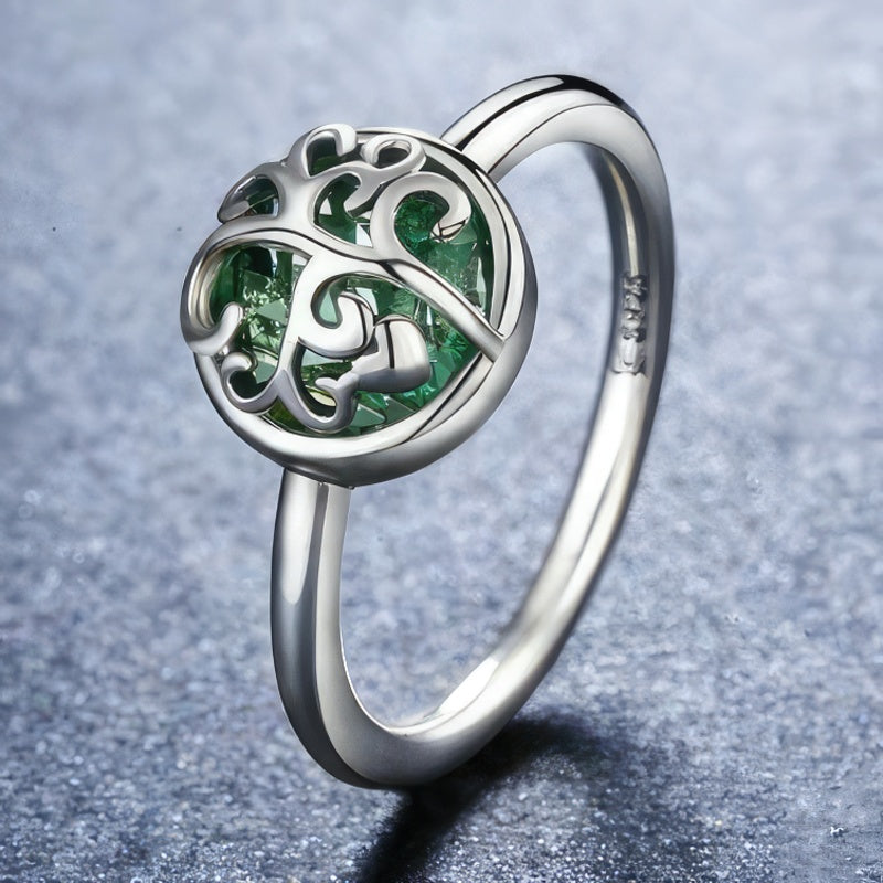 Anillo Árbol de la Vida Plata