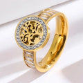 Anillo Árbol de la Vida con Circonio