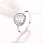 Anillo Árbol de la Vida Mujer Anillo de Plata sello