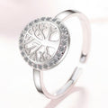 Anillo Árbol de la Vida Mujer Anillo de Plata sello