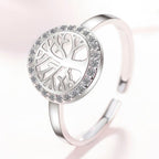 Anillo Árbol de la Vida Mujer Anillo de Plata sello