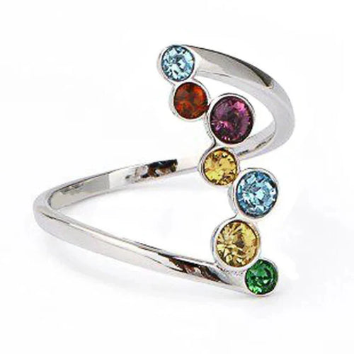 Bague arc-en-ciel asymétrique