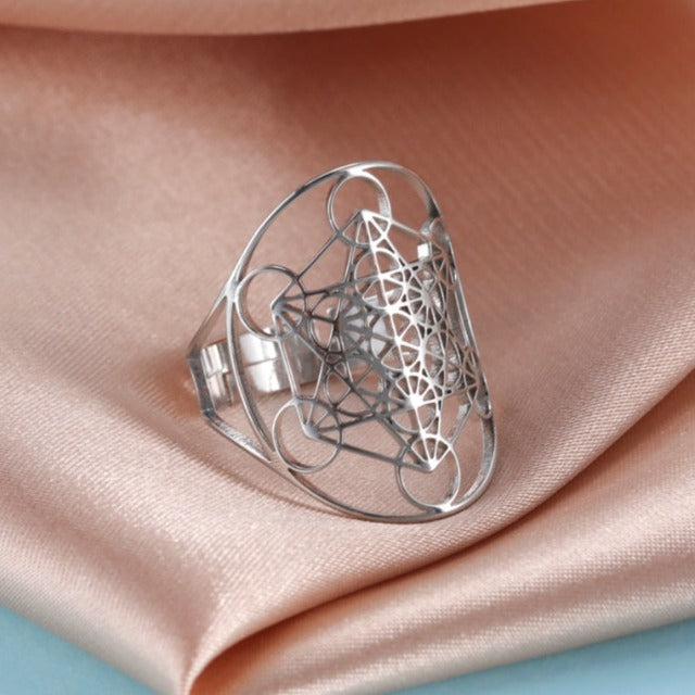 Anillo Arcángel Metatrón plata