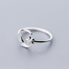 Anillo Astros Luna y Estrellas Mujer