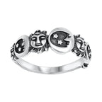 Anillo con Media Luna y Astros