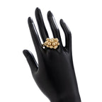 Anillo con Perlas Plateadas o Doradas oro
