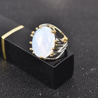 Anillo con Piedra Natural Piedra de Luna
