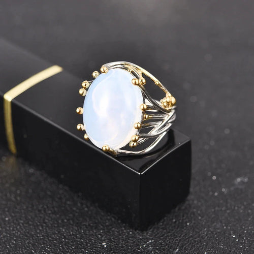 Anillo con Piedra Natural Piedra de Luna