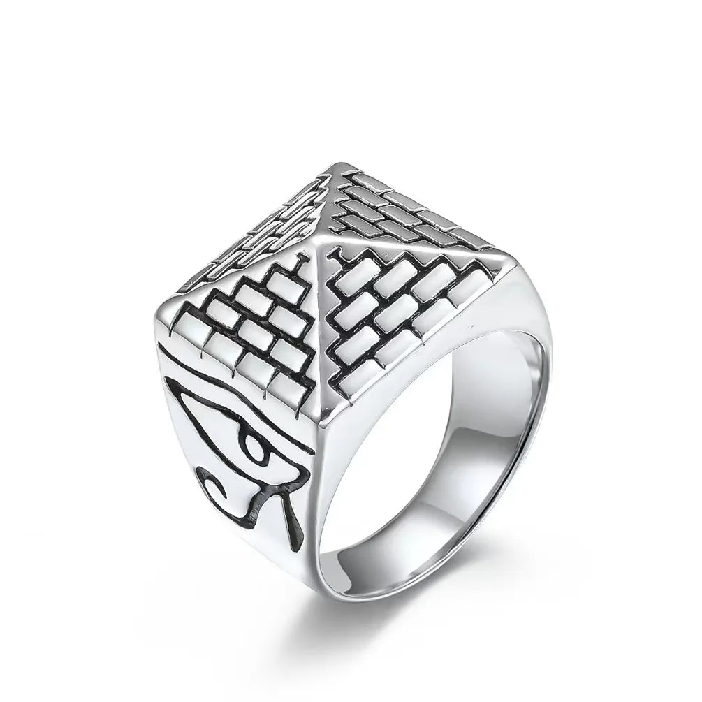 Anillo con Pirámide Egipcia plata