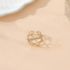 Anillo con Tréboles de 4 Hojas de la Suerte