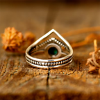 Anillo Bohemio con Piedra Natural