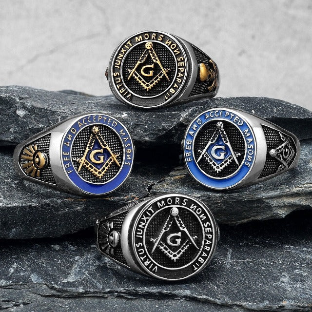 Anillo de Sello Francmasonería para Hombre