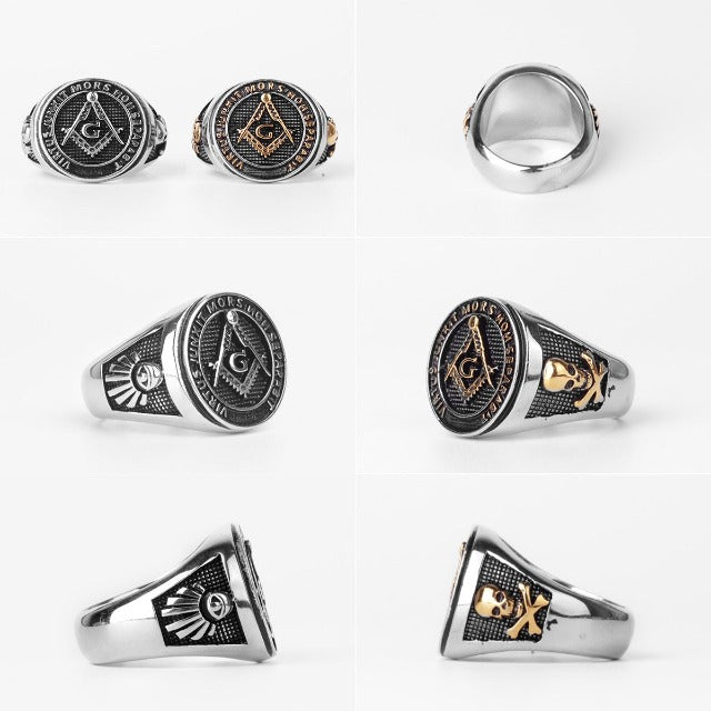 Anillo de Sello Francmasonería para Hombre