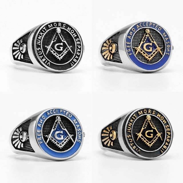 Anillo de Sello Francmasonería para Hombre