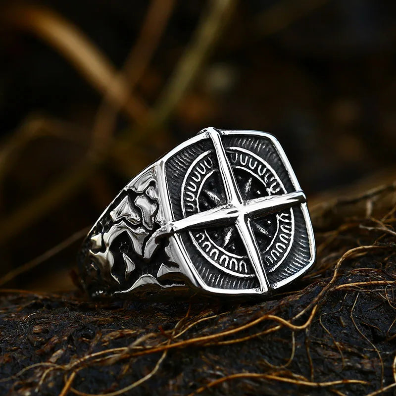 Anillo Brújula Rosa de los Vientos