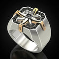 Anillo Brújula Rosa de los Vientos