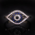 Anillo Contra el Mal de Ojo Azul Griego Turco Matiasma Mataki