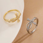 Anillo Cruz Cristiana Circonio Mujer