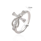 Anillo Cruz Cristiana Circonio Mujer