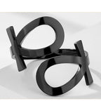 Anillo Cruz de Ankh Egipcio Sello Anillo Egipto Antiguo negro