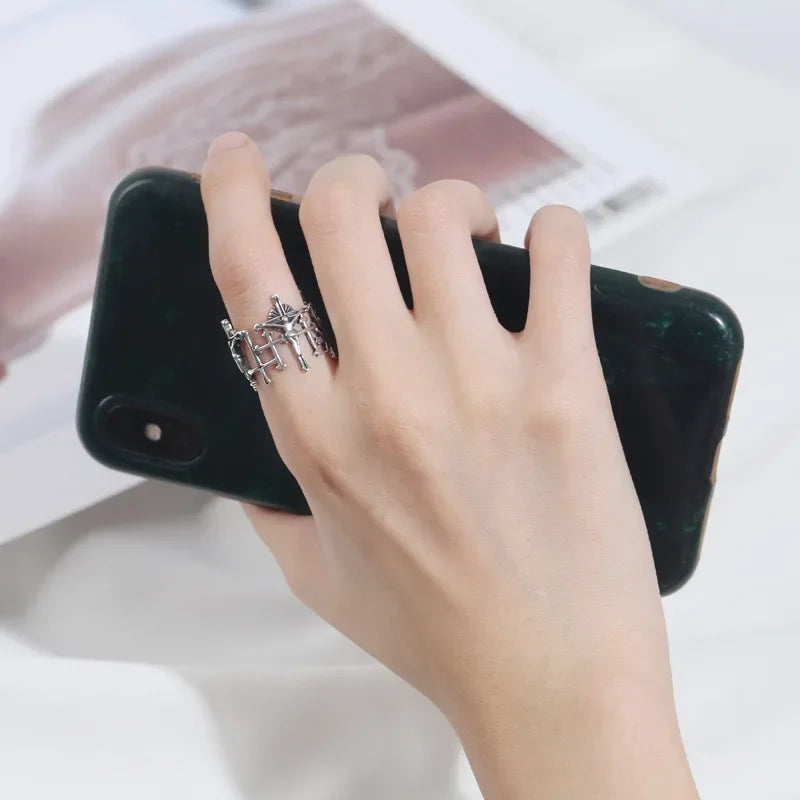 Anillo Cruz de Jesús Mujer