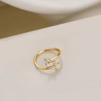 Anillo Cruz & Circonita Mujer