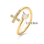 Anillo Cruz & Circonio Mujer