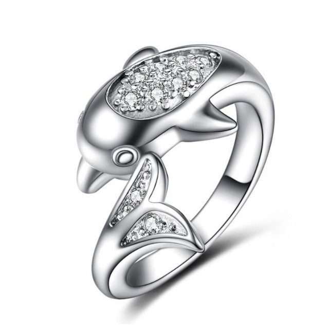 Anillo Delfín Plata