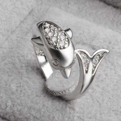 Anillo Delfín Plata