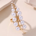 Anillo Largo de Estilo con Perlas