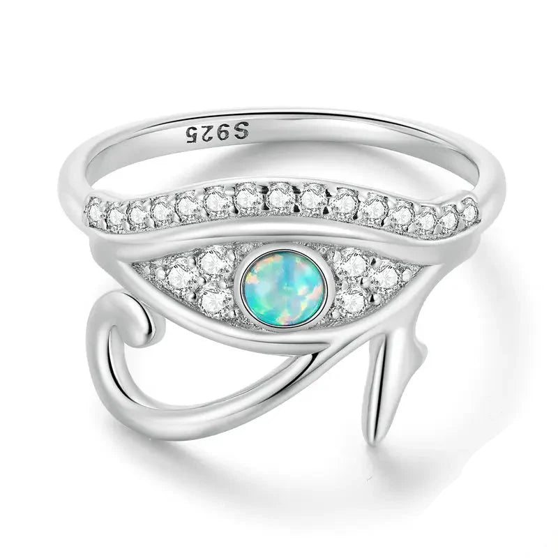 Anillo Egipto Ojo de Horus Oudjat Plata
