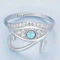 Anillo Egipto Ojo de Horus Oudjat Plata