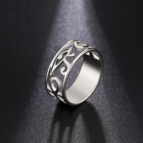 Anillo Egipcio Mujer Ojo de Horus Anillo plata