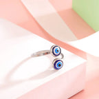 Anillo Elegante Turco Contra el Mal de Ojo plata