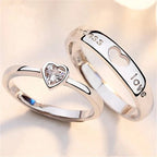 Anillo Endless Love de Plata y Diamantes (Juego de 2)