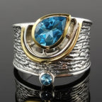Anillo Étnico Plata y Piedra