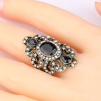 Anillo Étnico Piedra negra