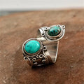 Anillo Étnico con Piedras Naturales